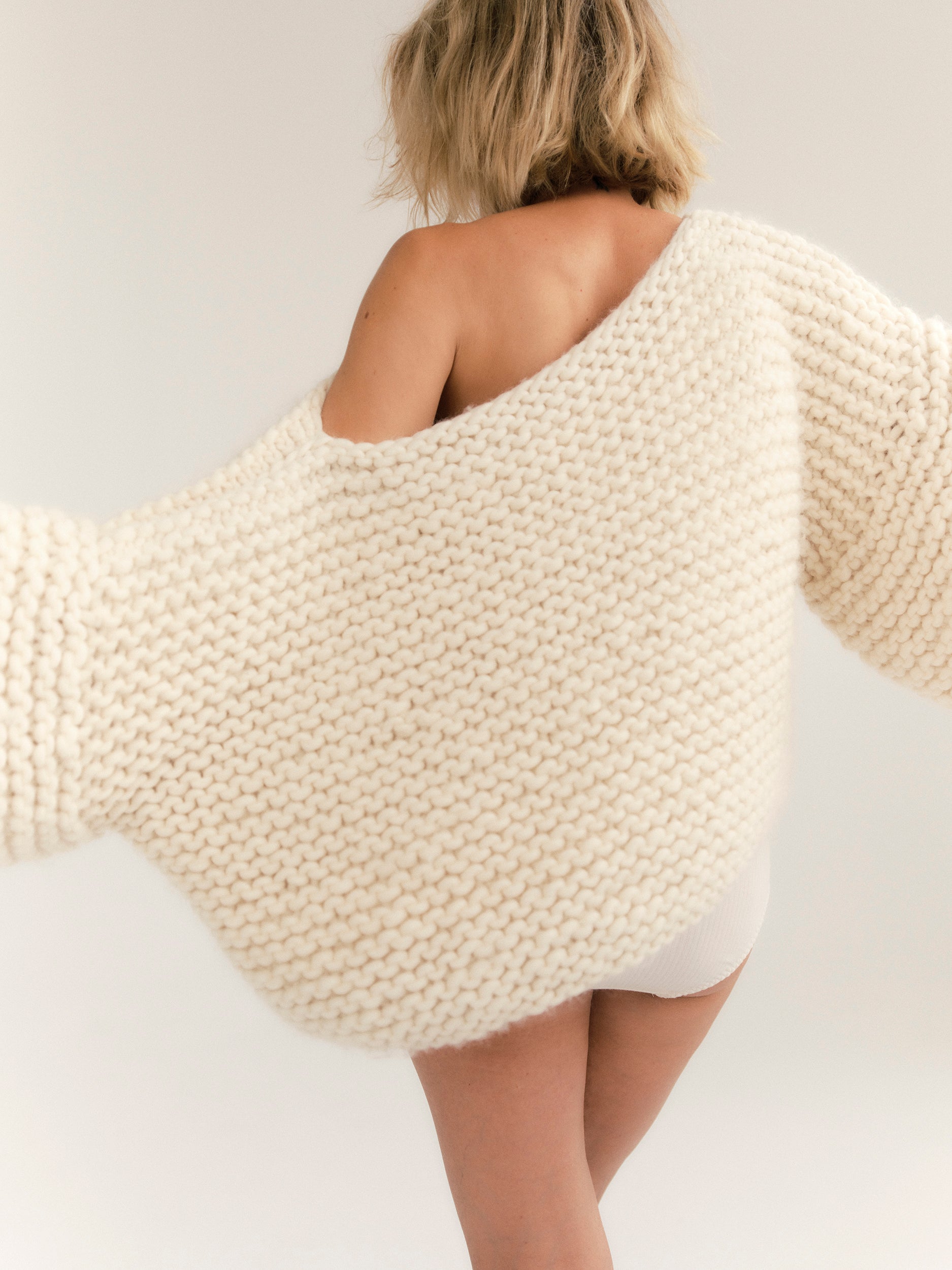 Garter Stitch Chunky Sweater