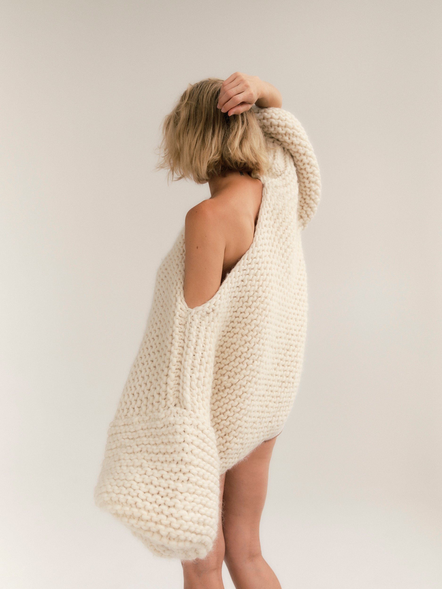 Garter Stitch Chunky Sweater