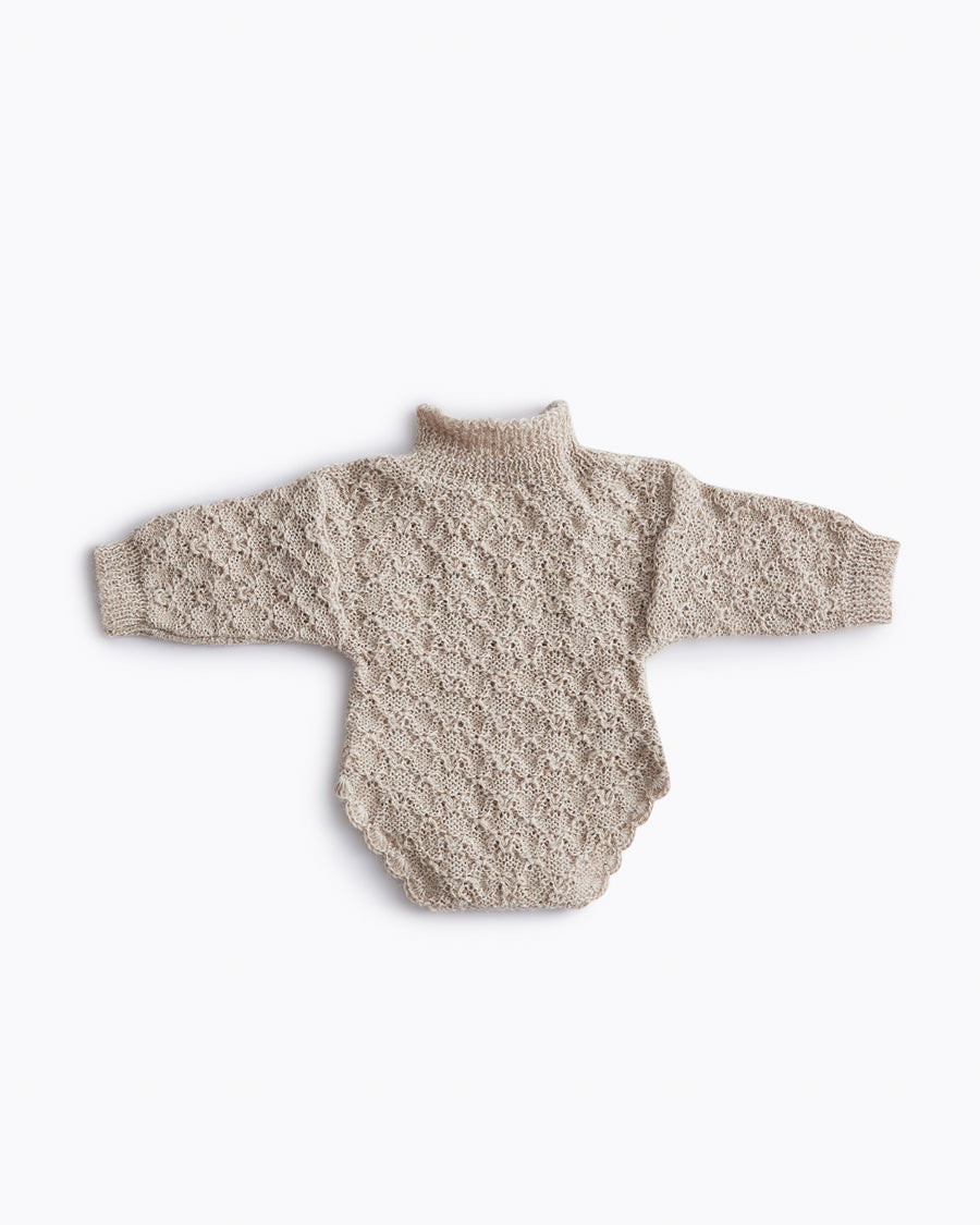 newborn prop knit baby romper longsleeve knit onesie