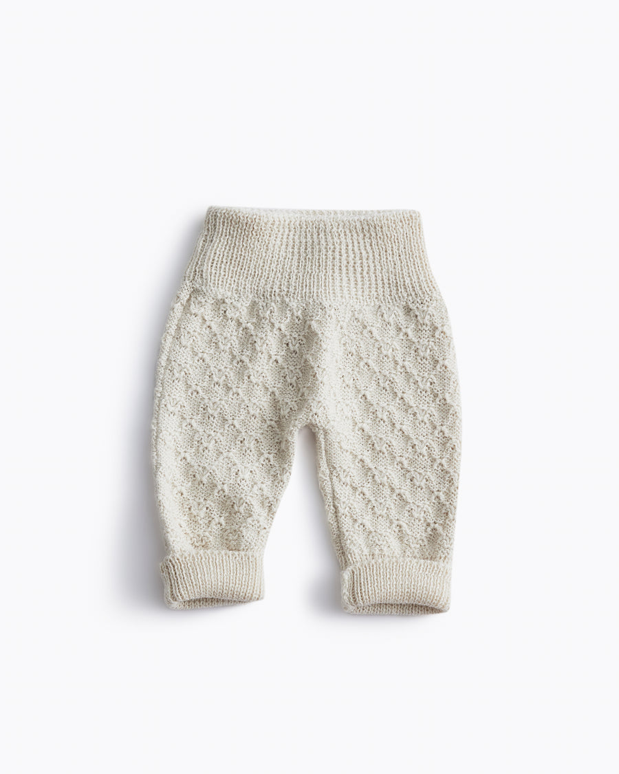 alpaca knit baby pants