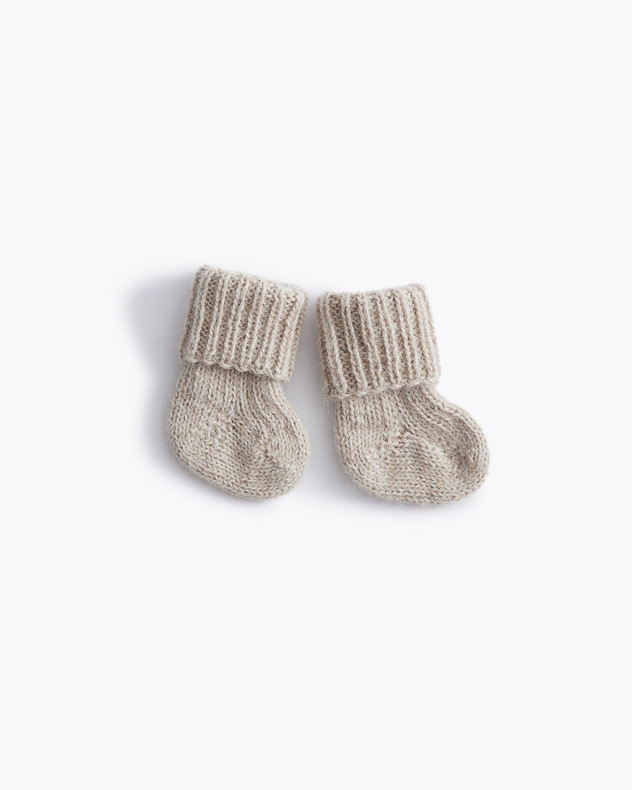 Hand knit baby socks