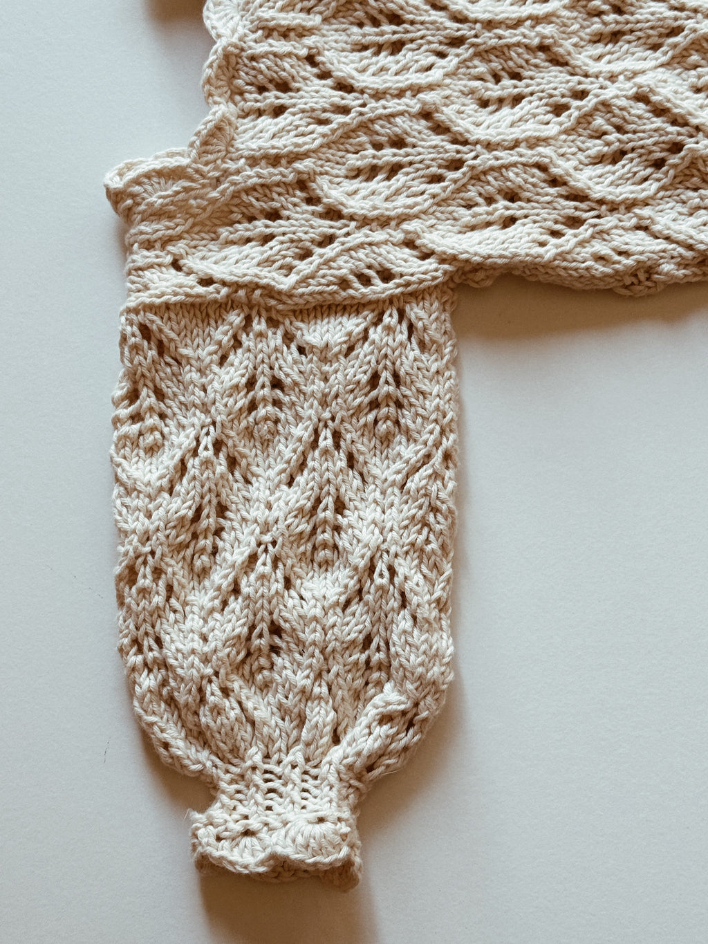 Lace Knit Romper Knit Pattern