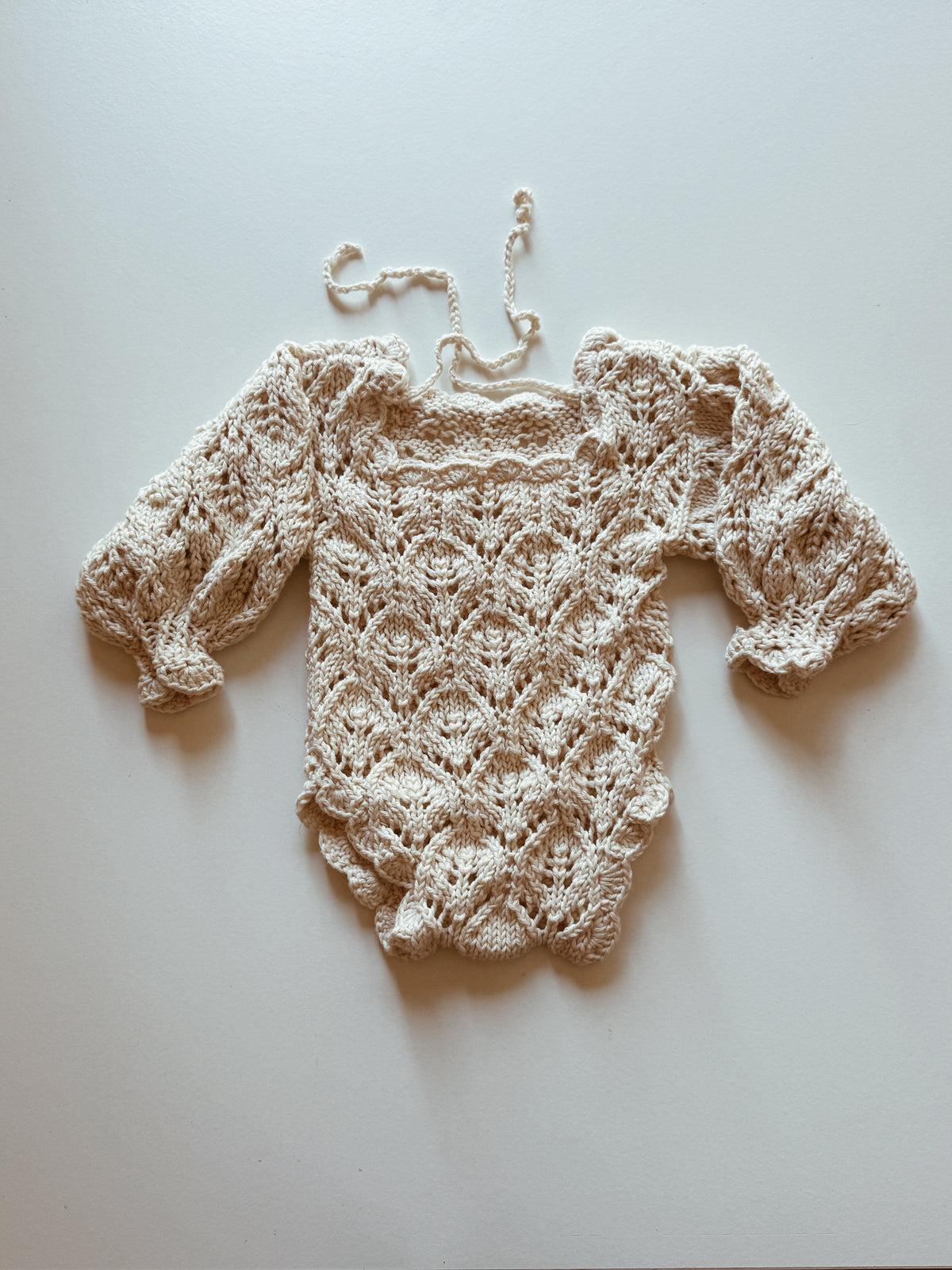 Lace Knit Romper Knit Pattern