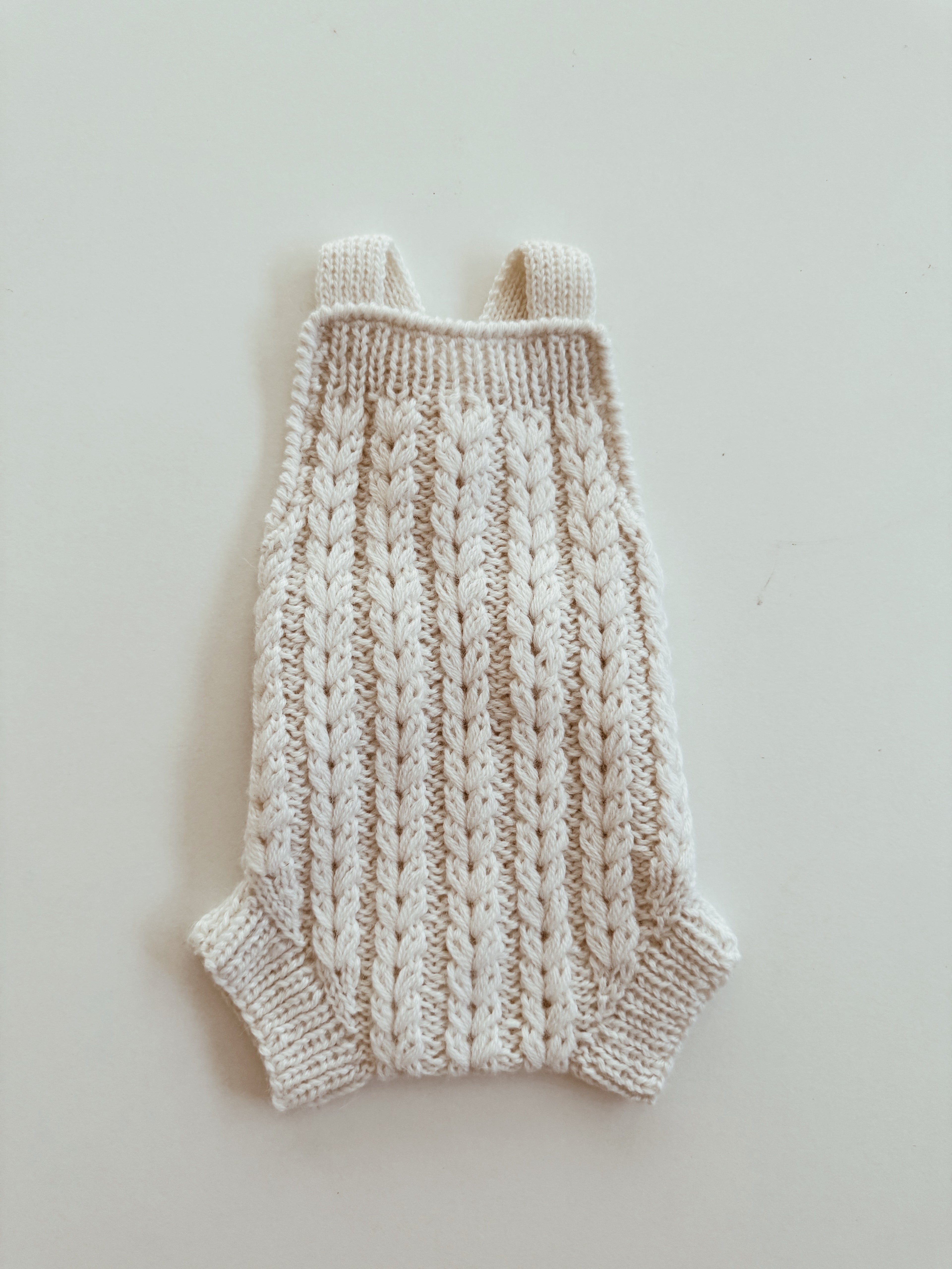 Darcy knit romper - Snow