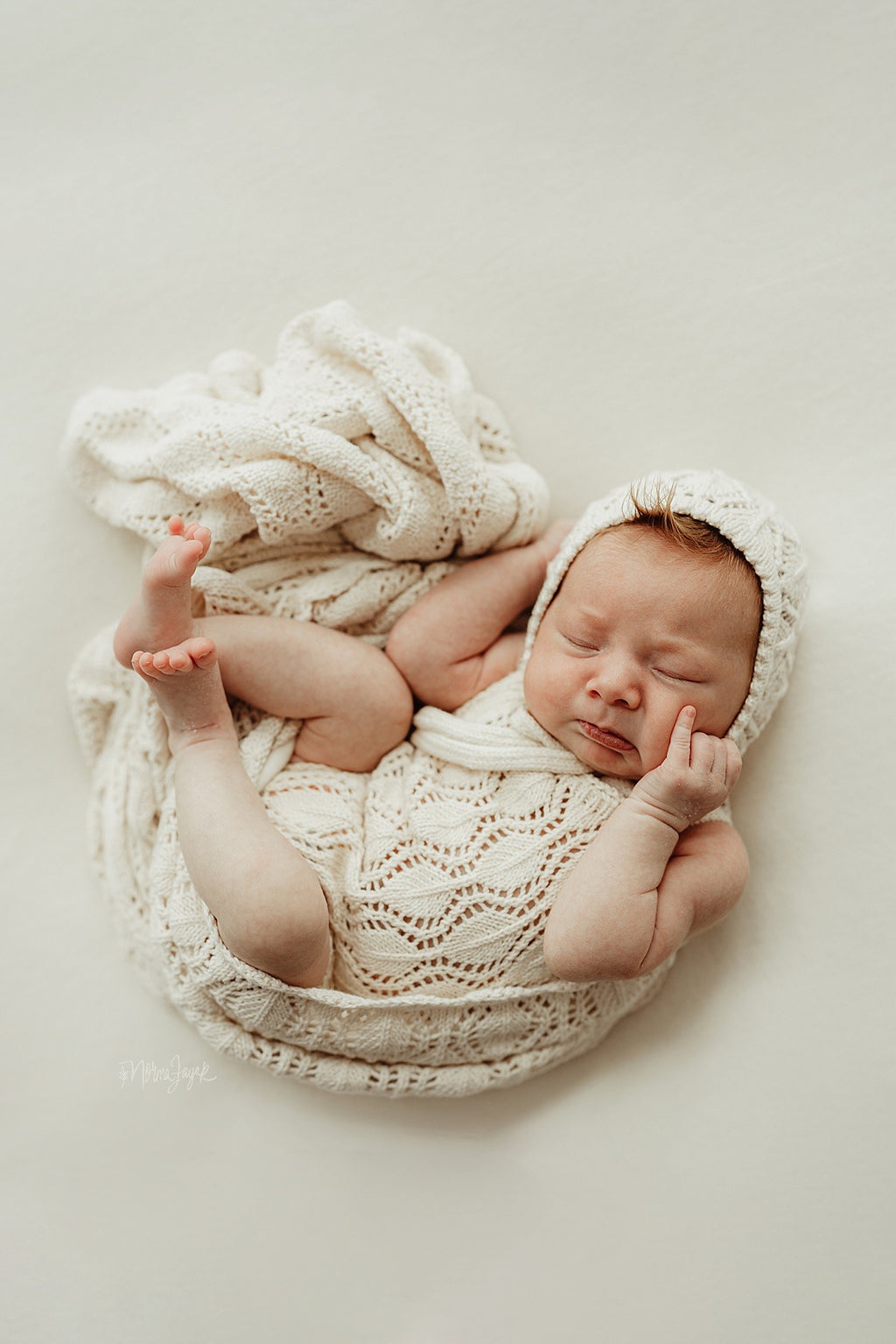 Fleur Sleeveless Baby Romper - Cloud