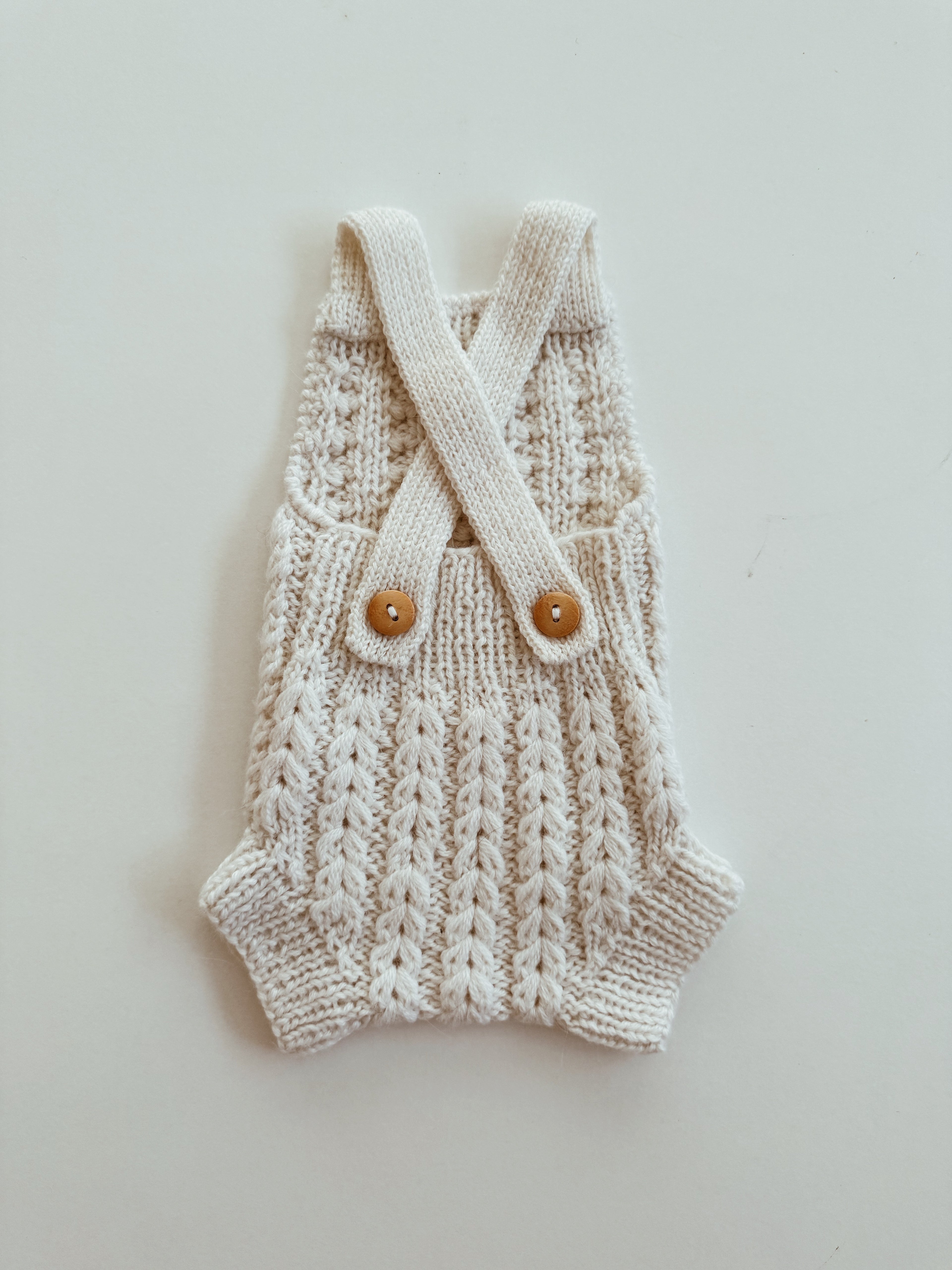 Darcy knit romper - Snow