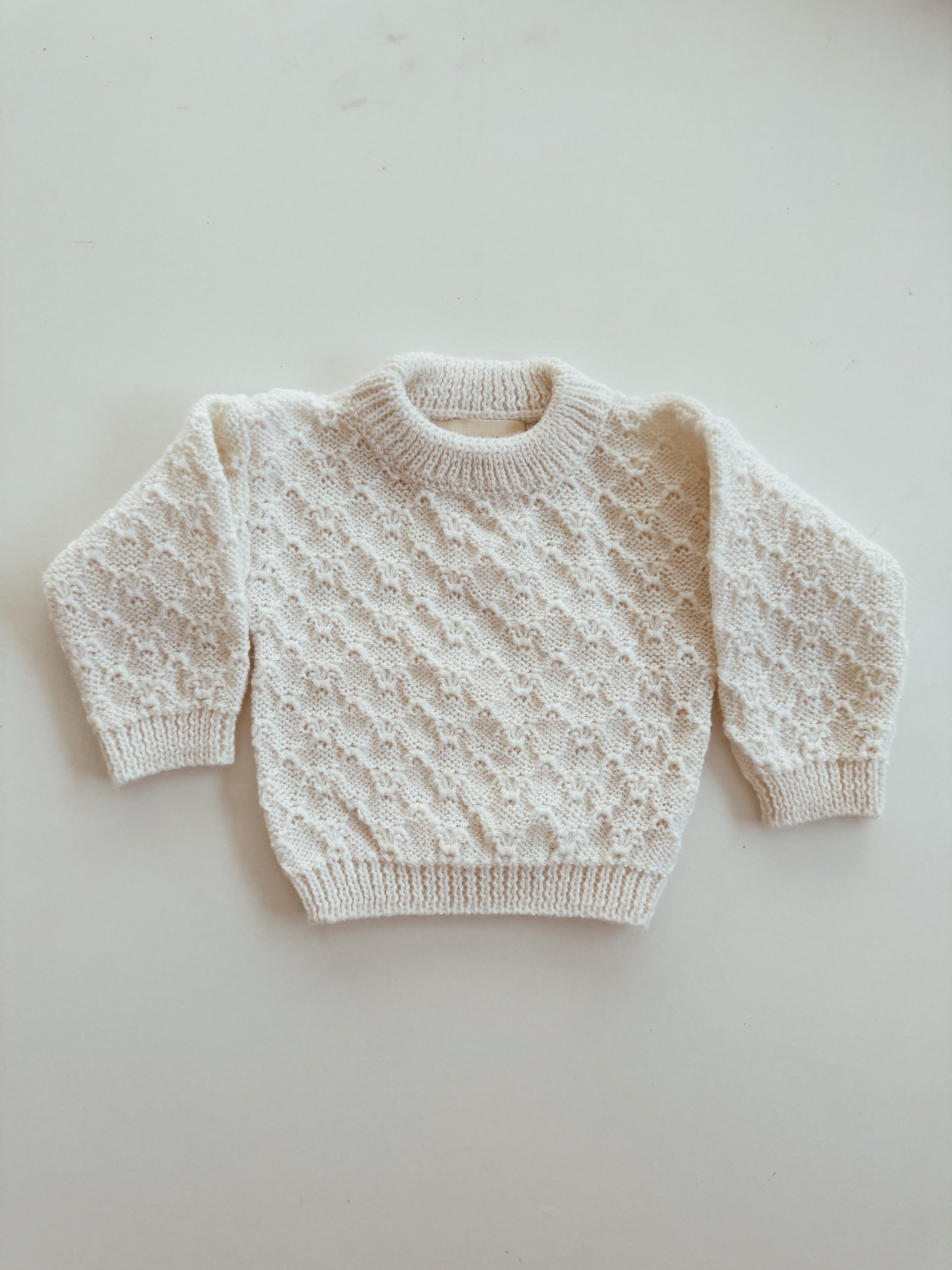 Fern Knit Sweater - Snow