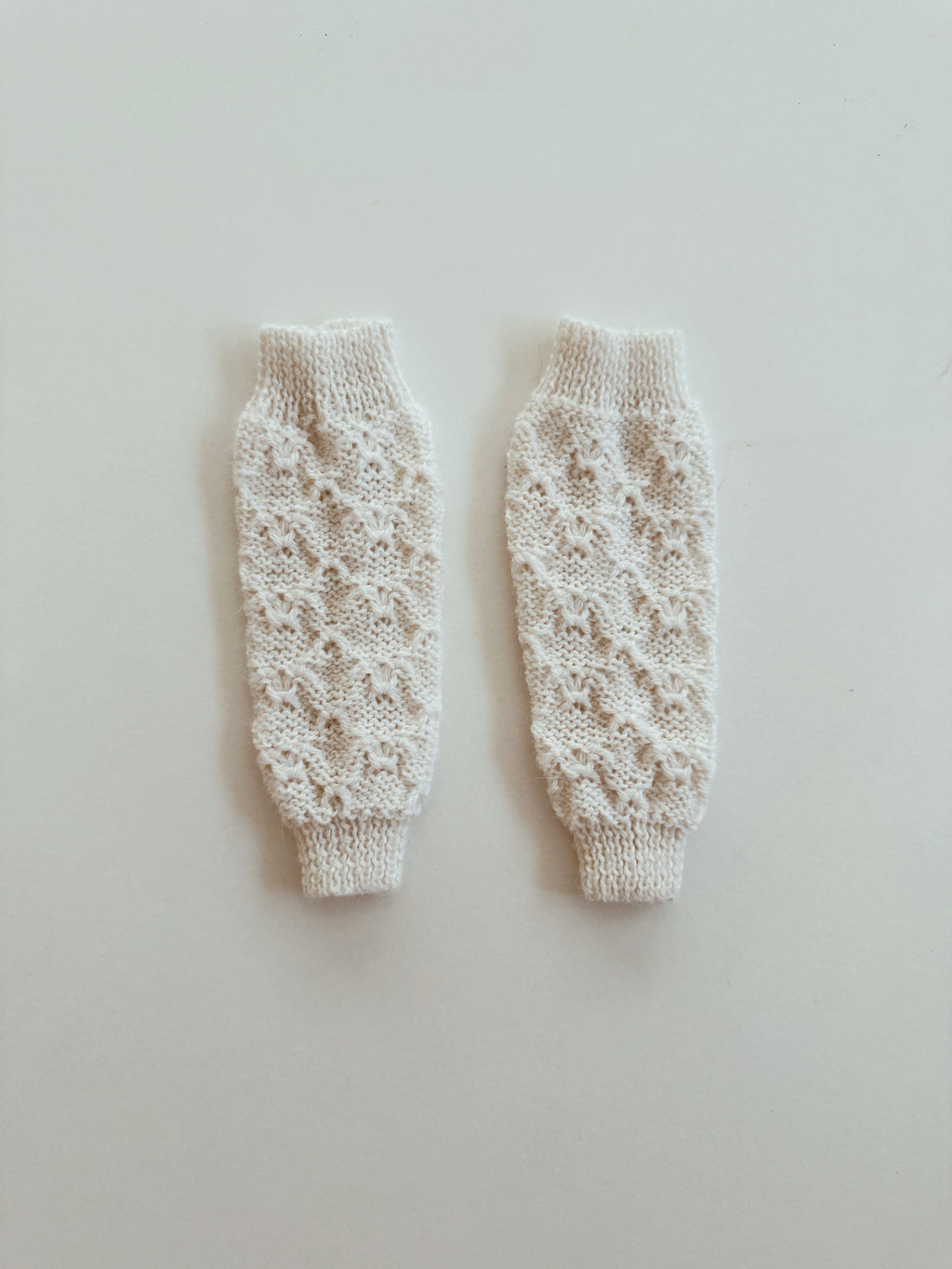 Chloe Leg Warmers - Snow - PREORDER - Hank Knitwear
