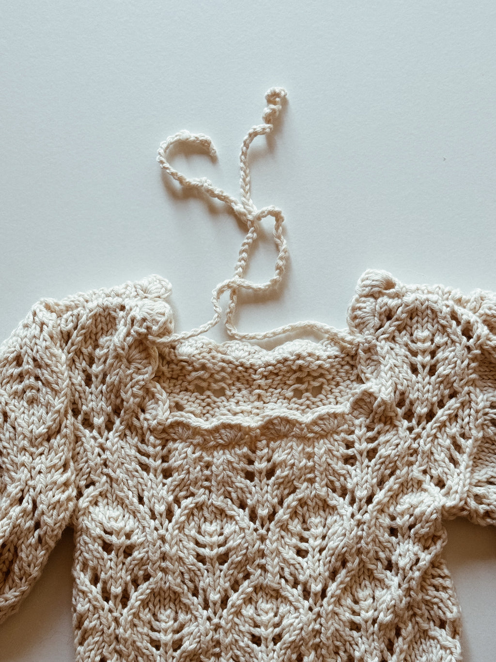Lace Knit Romper Knit Pattern