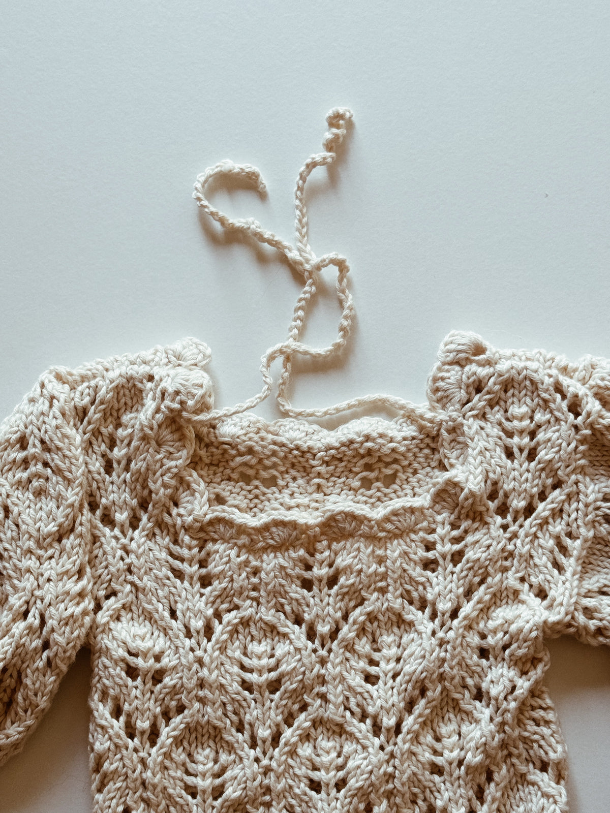 Lace Knit Romper Knit Pattern