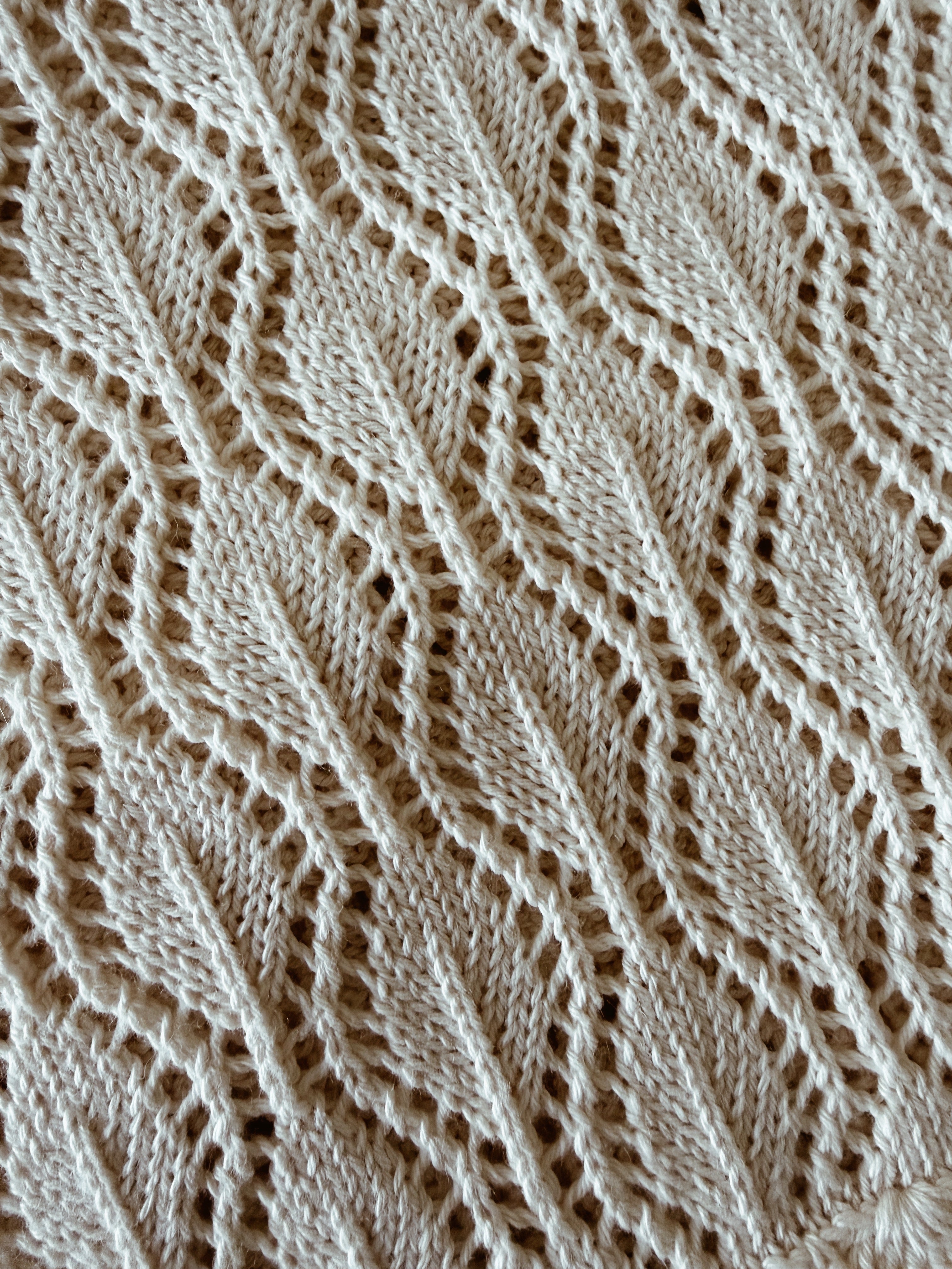 Fleur Heirloom blanket - Snow