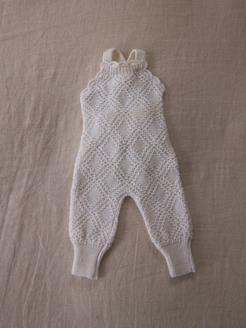 Magnolia Long-Legged Romper - Snow