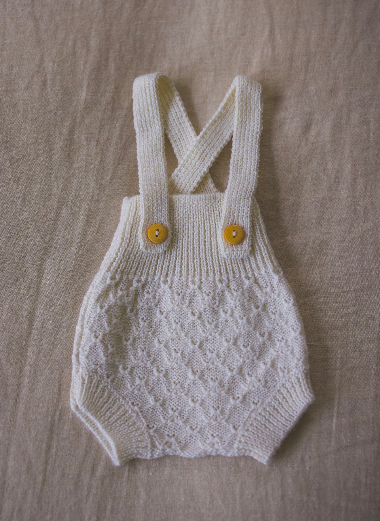 Elke Knit Overalls - Snow (Pre-Order)