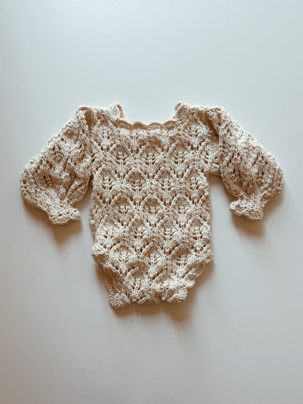 Lace Knit Romper Knit Pattern