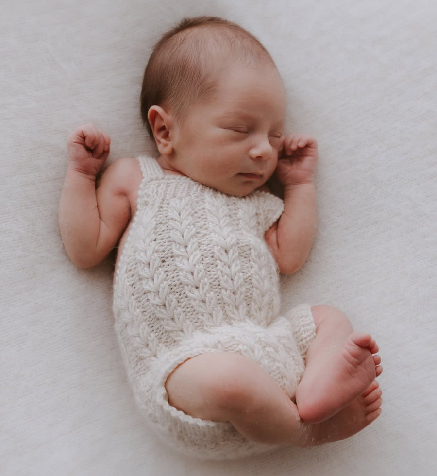 Darcy knit romper - Snow