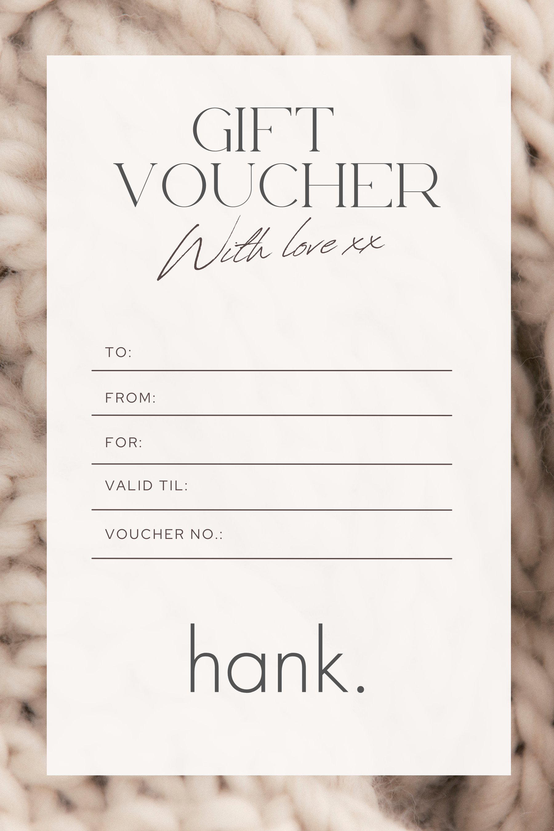 Gift voucher.