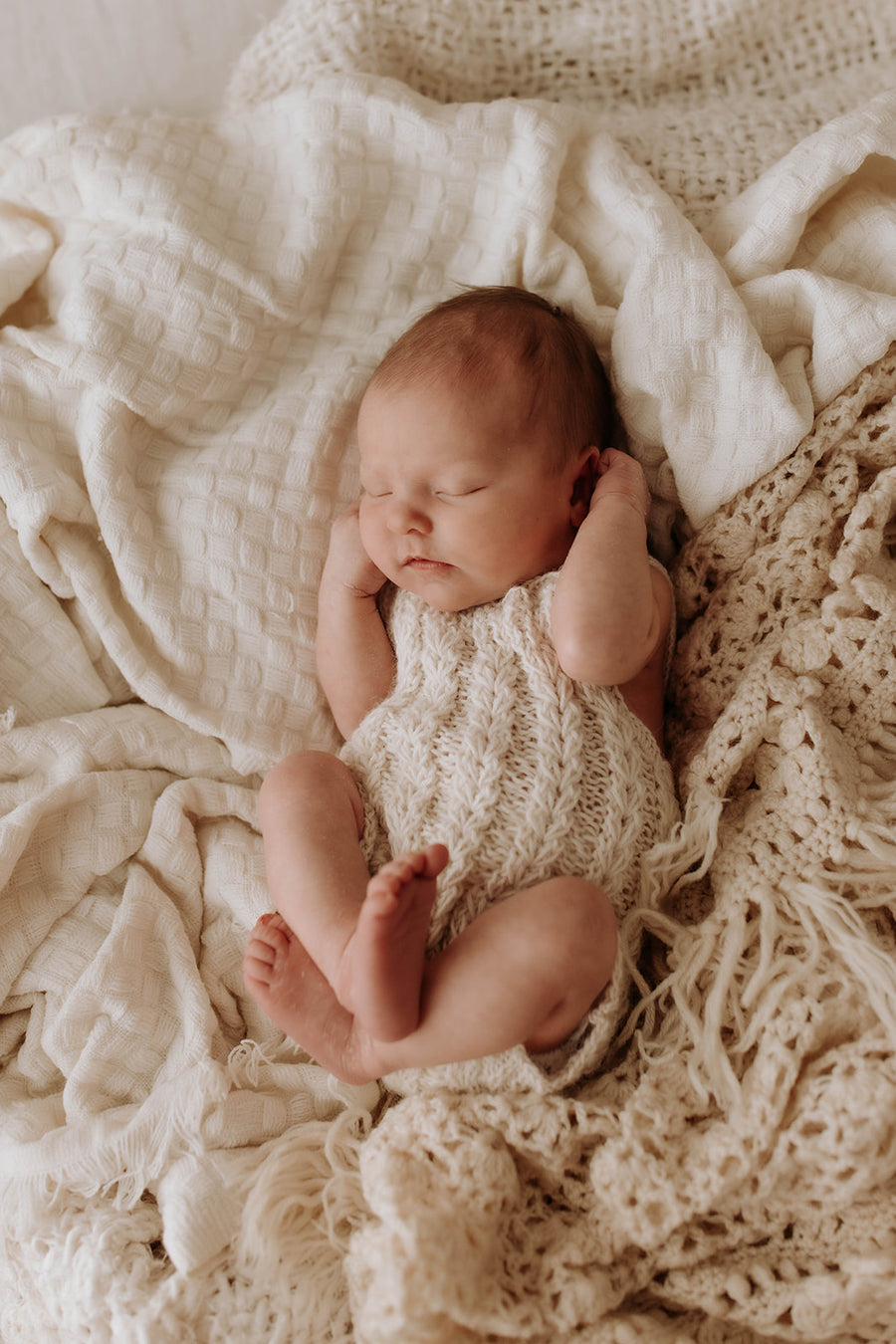 Darcy knit romper - Snow