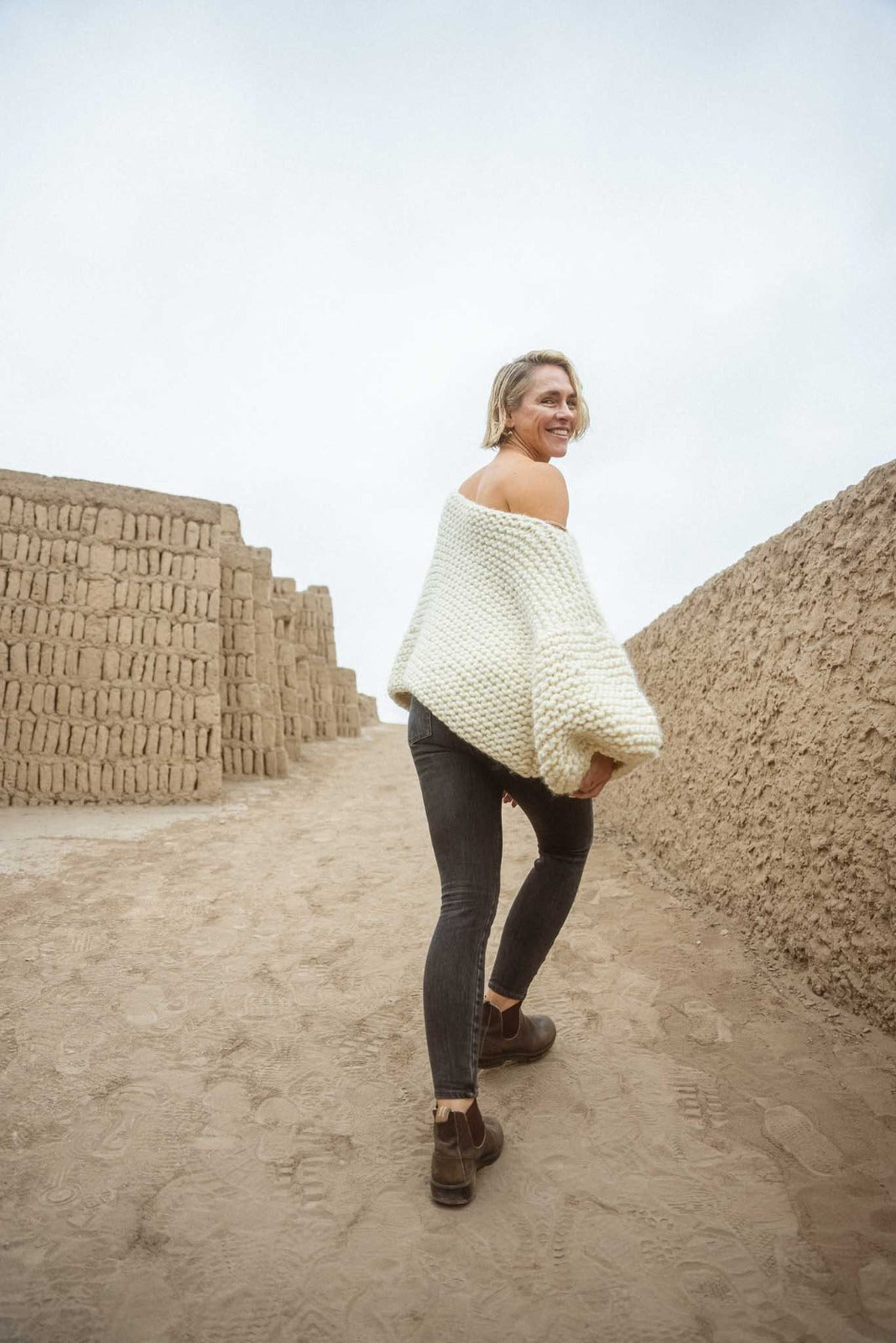 Garter Stitch Chunky Sweater