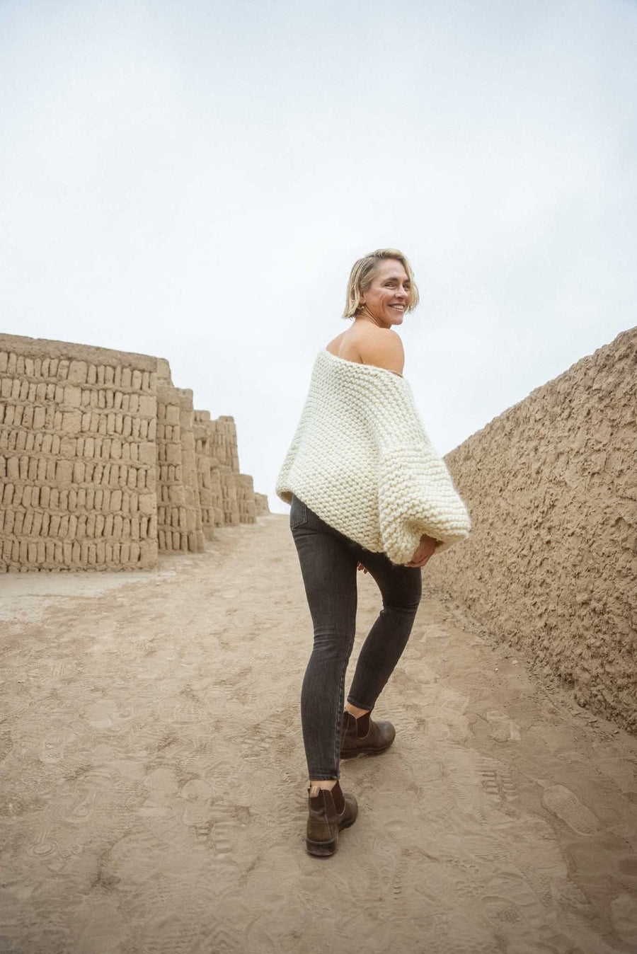 Garter Stitch Chunky Sweater