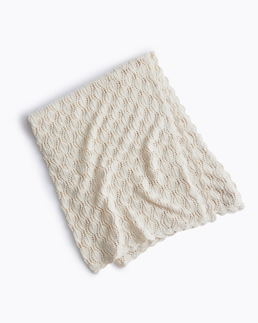 baby heirloom newborn lace hand knit blanket