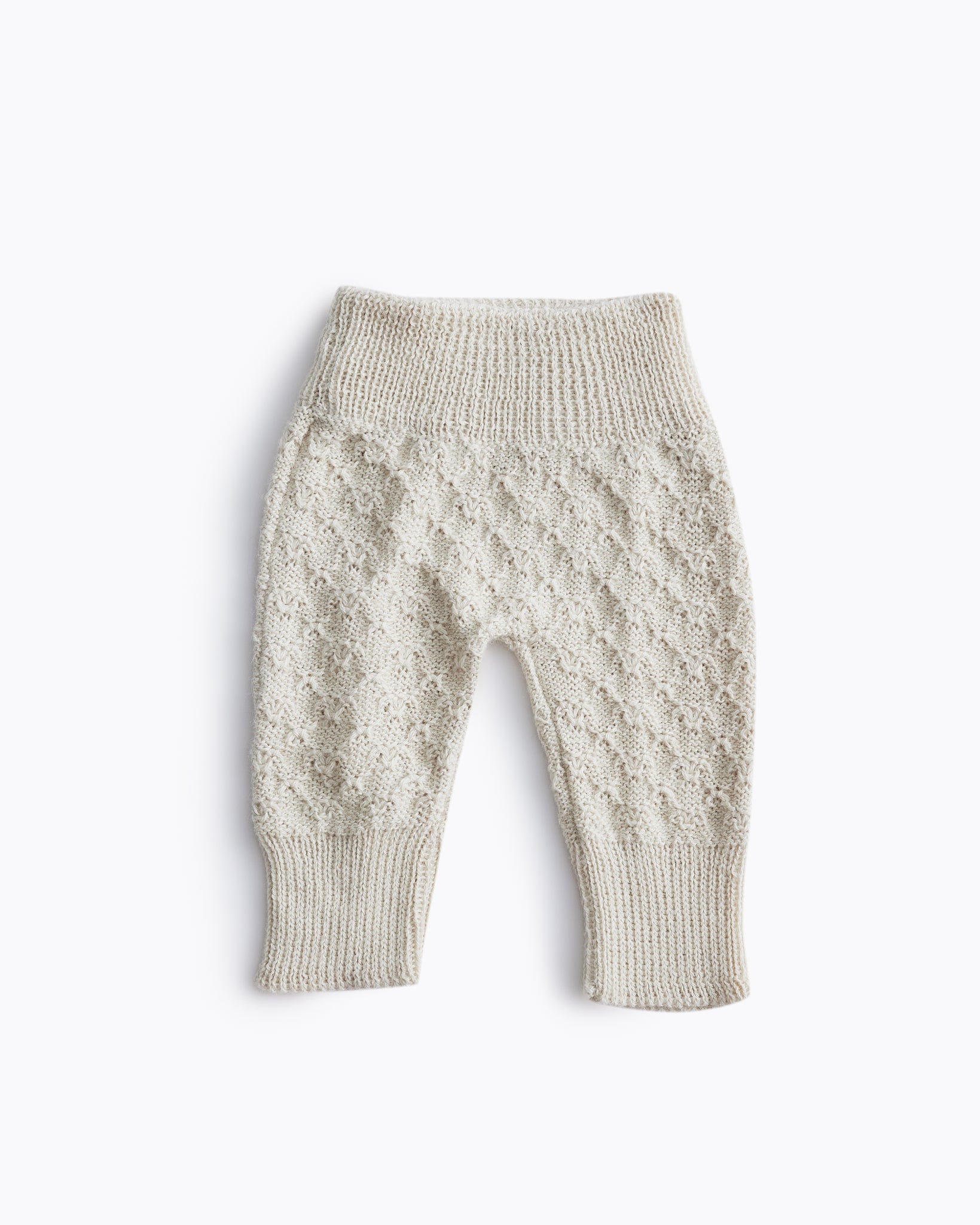 hand knit newborn baby knit pants