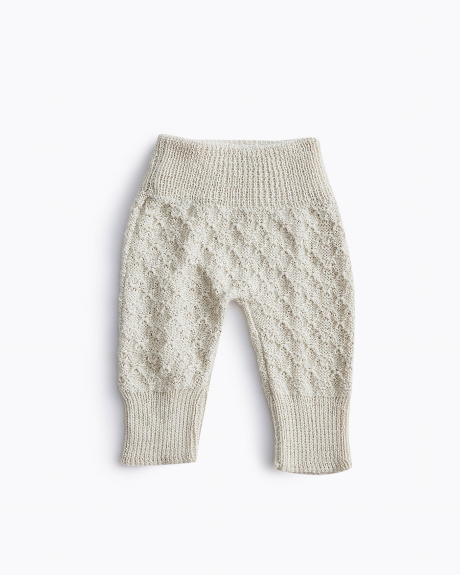 hand knit newborn baby knit pants