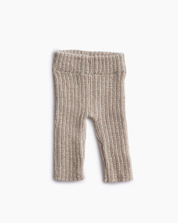Vintage style knit baby pants ribbed hand knit for new babies