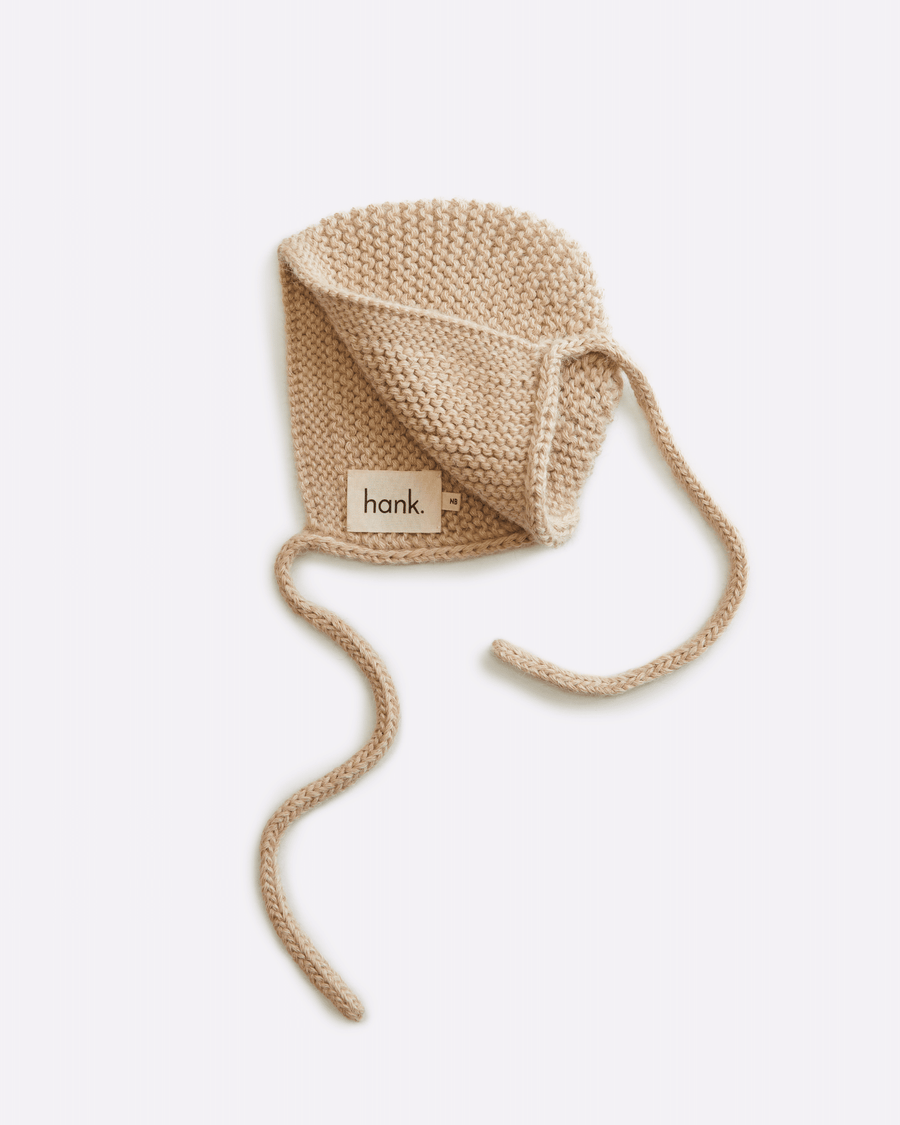 Dune Barbara bonnet by hank knitwear