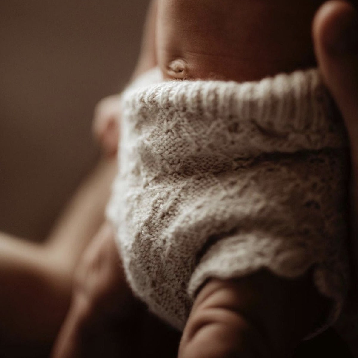 newborn prop knit bloomers in soft baby alpaca